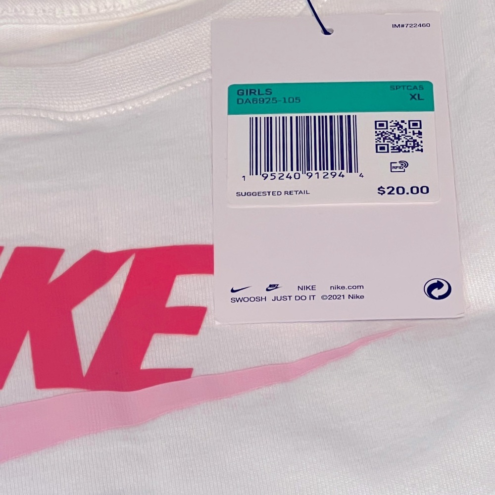 Nike Crop Top Futura Tee - Girls' Grade School - Picture 3 of 3
